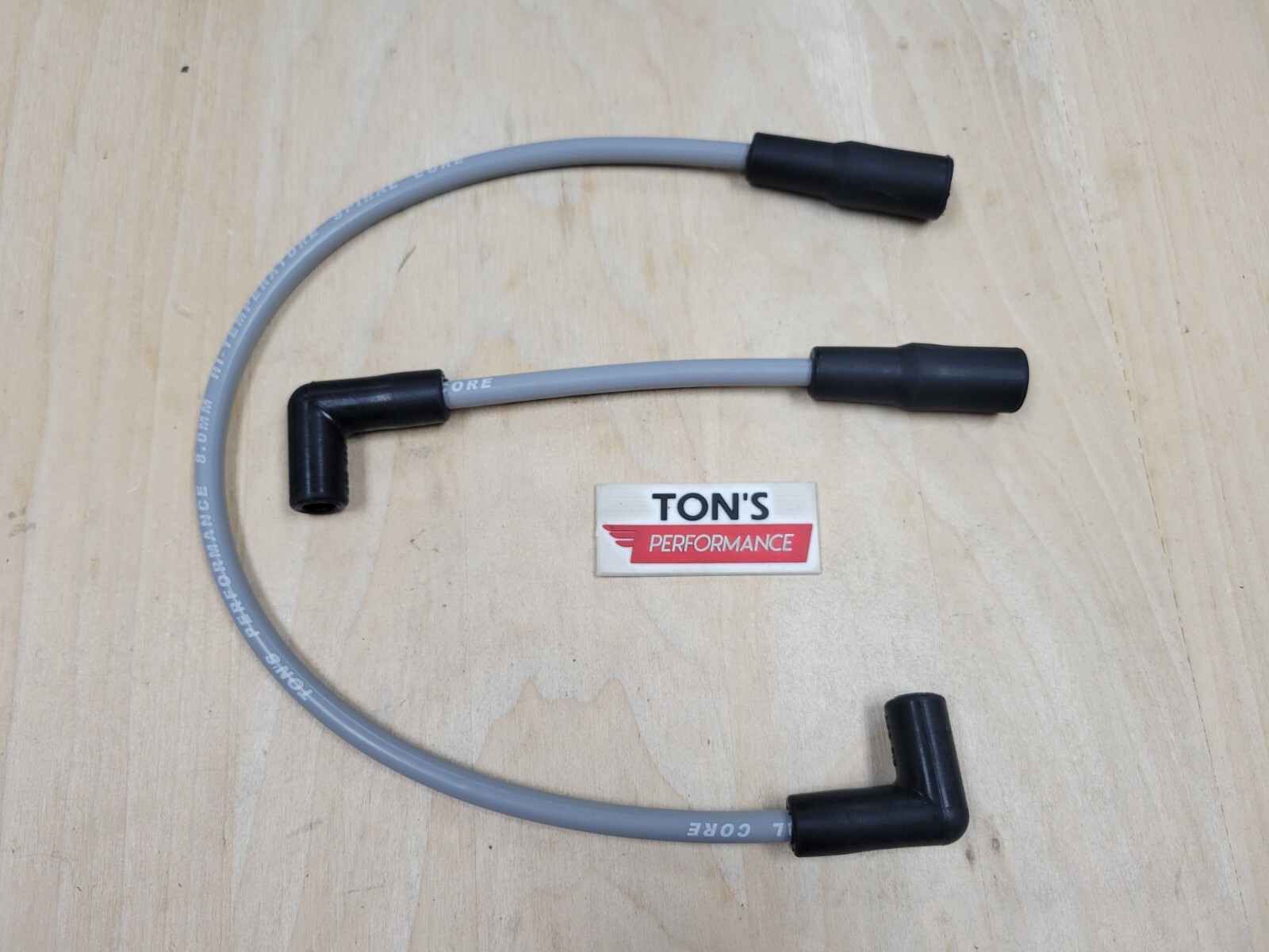 Ton’s 00-19 8mm Gray Silver SPARK PLUG WIRES HARLEY SOFTAIL DYNA FX FXD