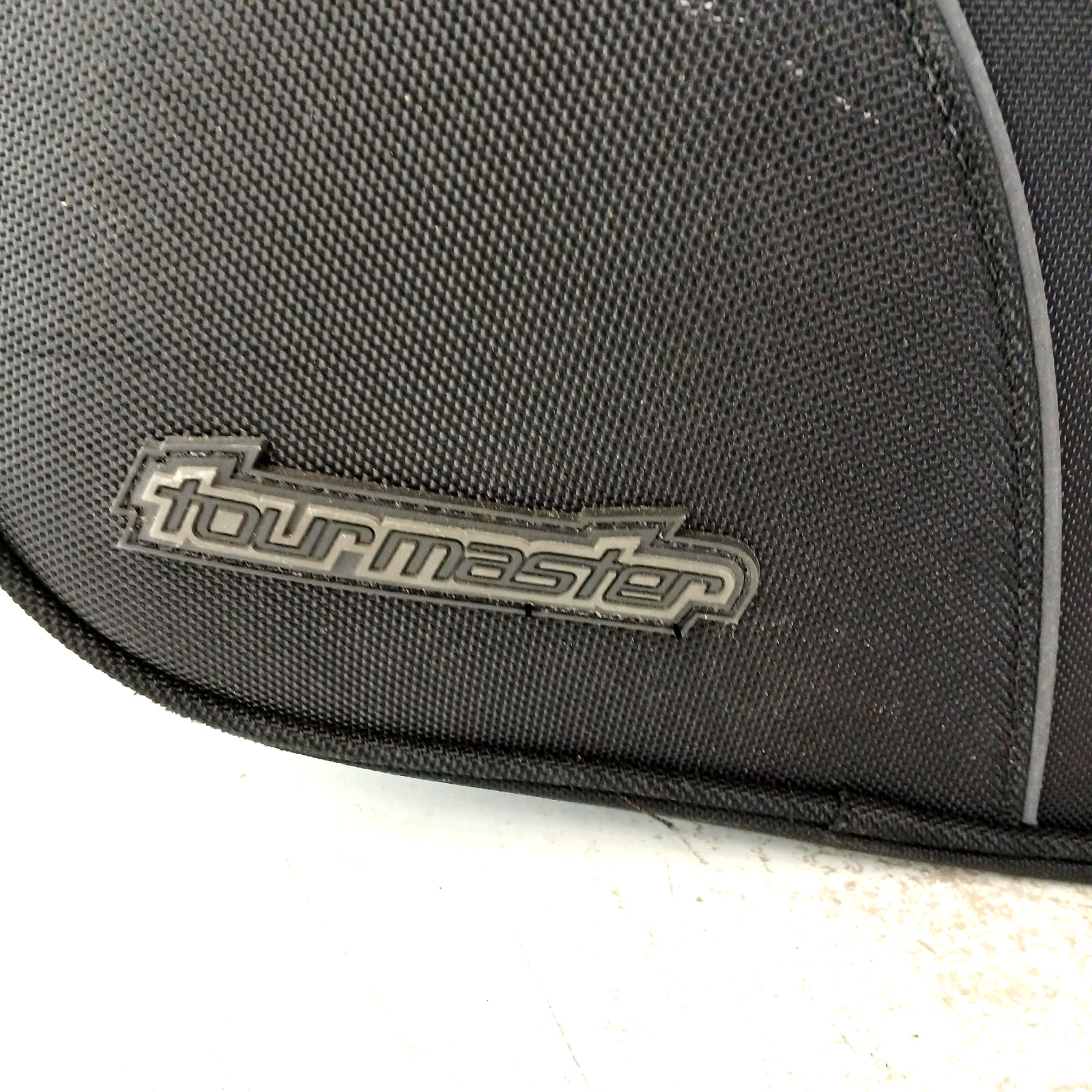 Tourmaster Motorcycle Saddlebags Black Nylon Expandable Soft Luggage ~ See Desc