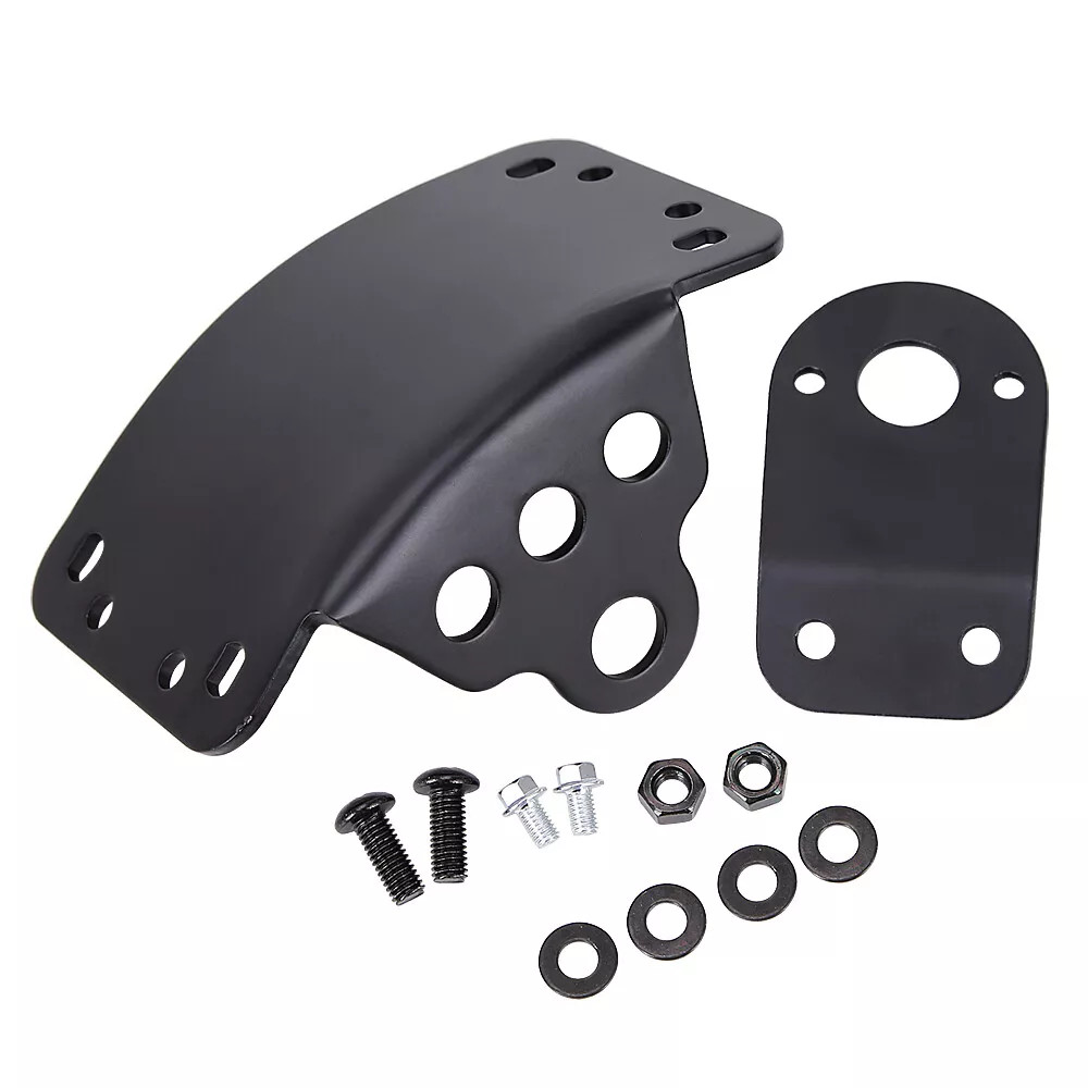 Side Mount License Plate Bracket Motorcycle Tail Light Holder 3/4” For Harley