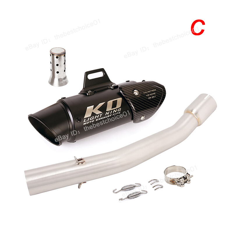 For Yamaha YZF R1 1998-2003 Mid Link Pipe Exhaust System Black Muffler DB Killer