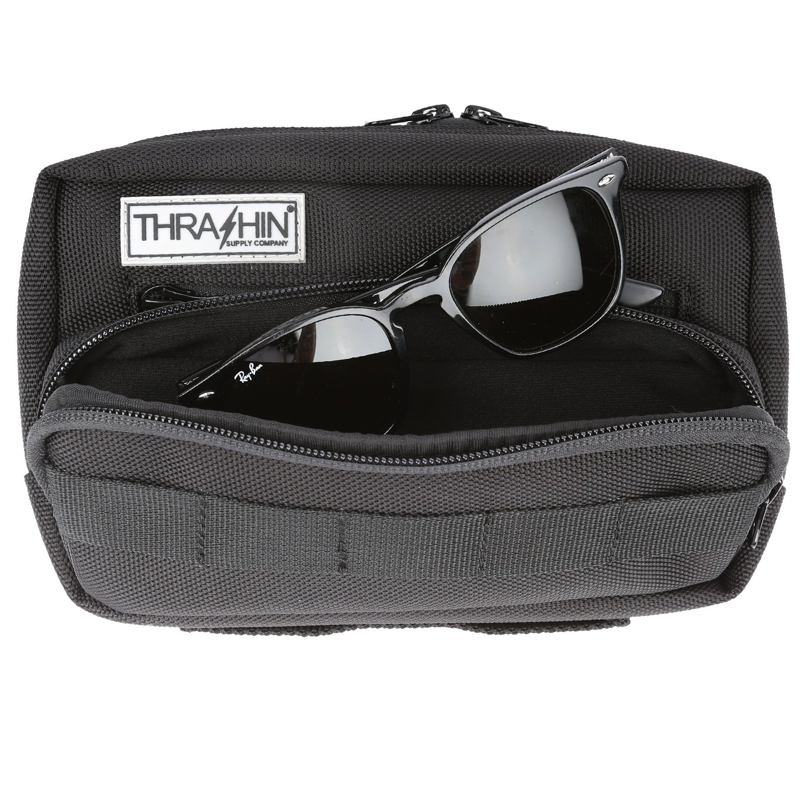 Thrashin Supply Company THB-0003 Black Handlebar Plus Bag Universal Fit