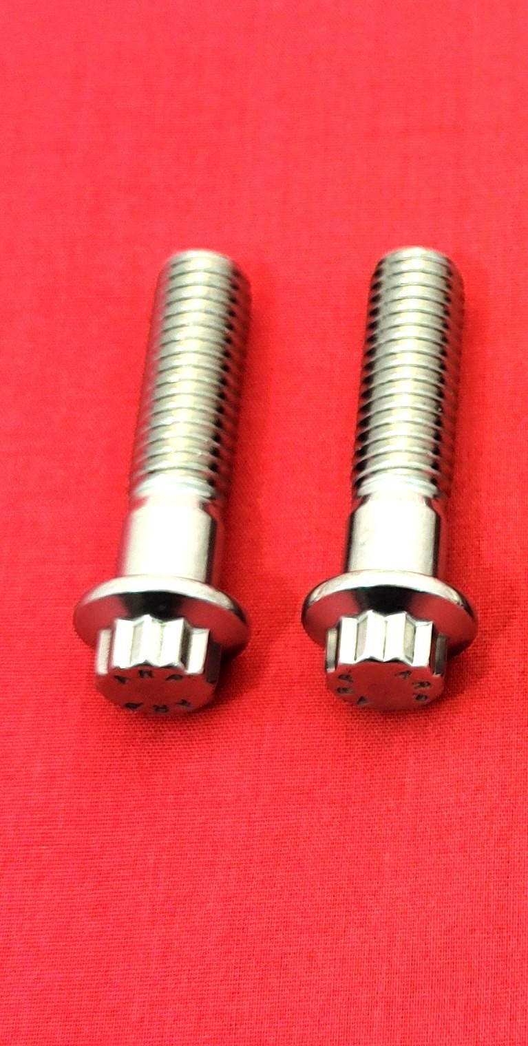 2008-2017 HARLEY SOFTAIL DYNA 12PT ARP STAINLESS FRONT FORK AXLE CLAMP BOLT KIT