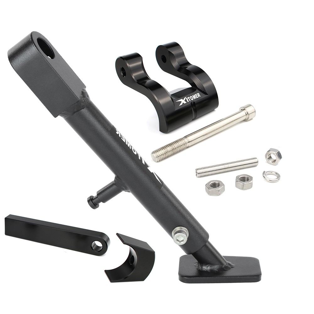 Fit For BENELLI TRK 502 X 2018-2024 Black Adjustable Lowering Links & Sidestand