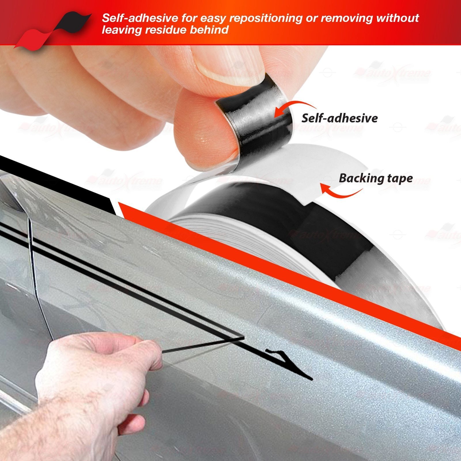 2″ Roll Vinyl Pin Stripes DIY Self Adhesive Line Car Tape Decals Stickers 50mm