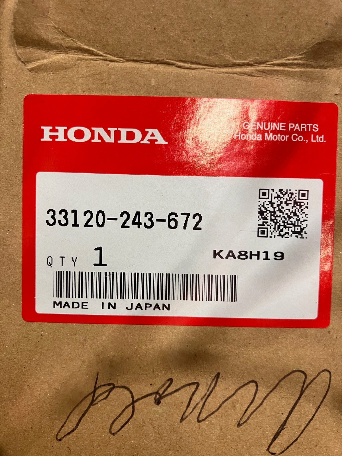 HONDA OEM HEADLIGHT | 33120-243-672