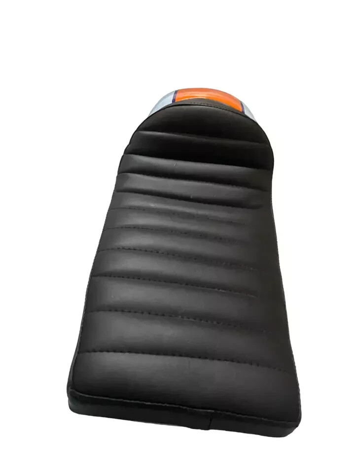 Benelli Mojave Cafe Racer Light White & Orange Steel Petrol Tank +Seat |Fit For