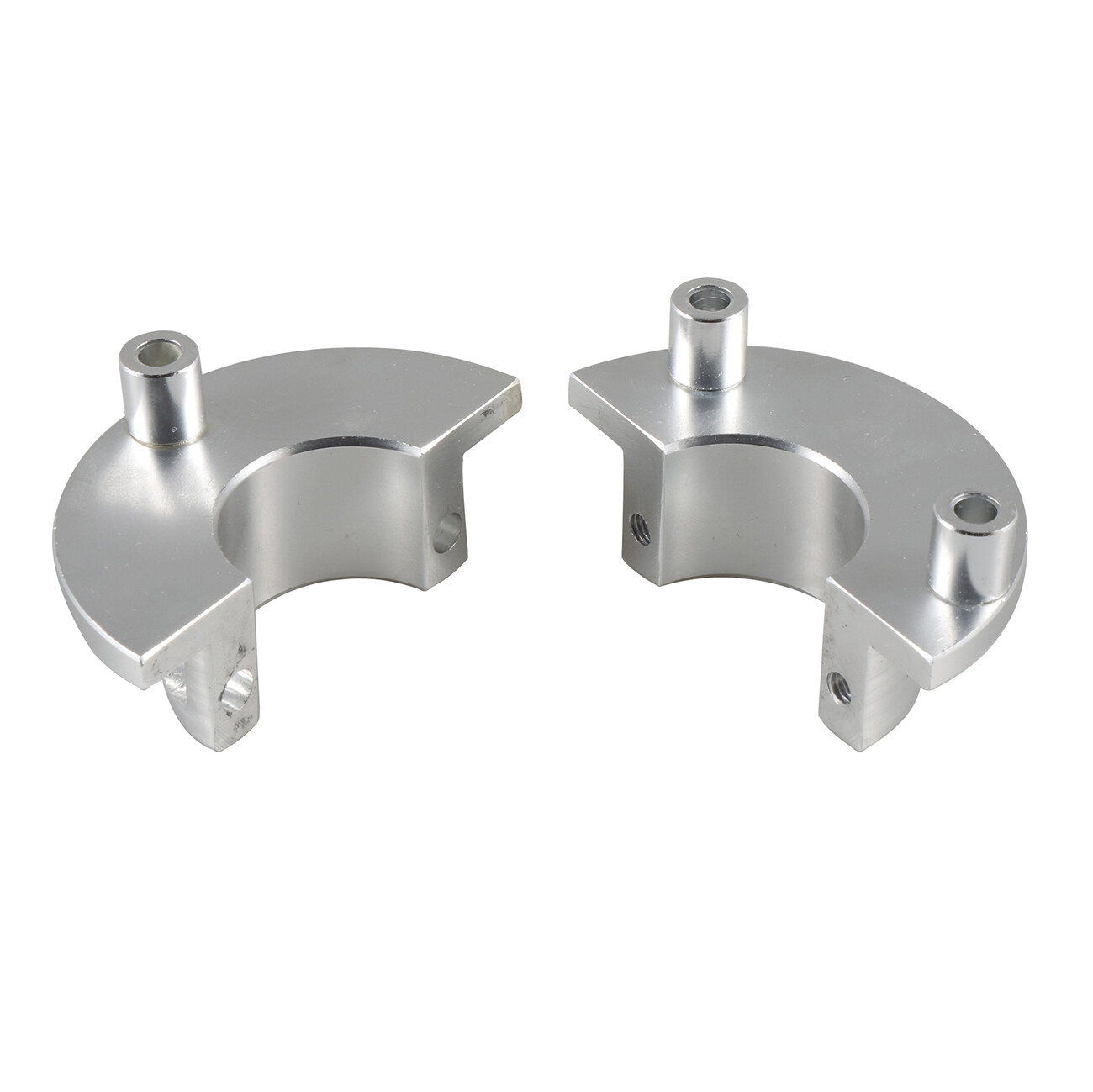 Silver 36mm CNC Adaptor For 1.5 Inch 66cc 80cc 100cc Motorized Bike Bicycle