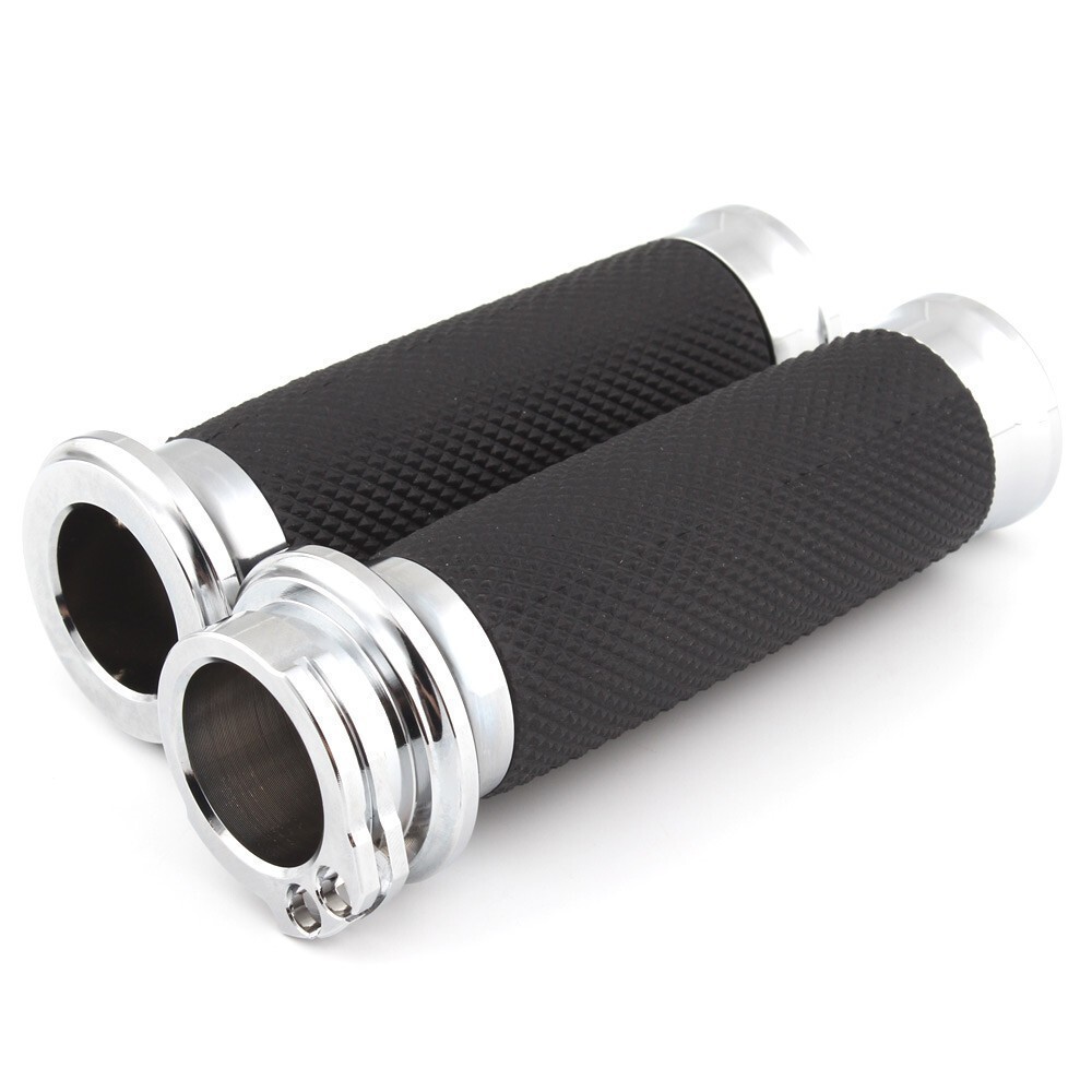 1″ Motorcycle Hand Grips For Harley Road King Glide Softail Sportster XL Yamaha+