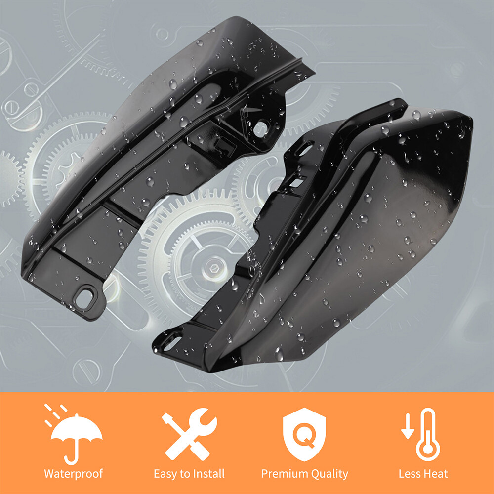 Motorcycle Mid-Frame Heat Shield Air Deflector For Harley Street Glide 2009-2016