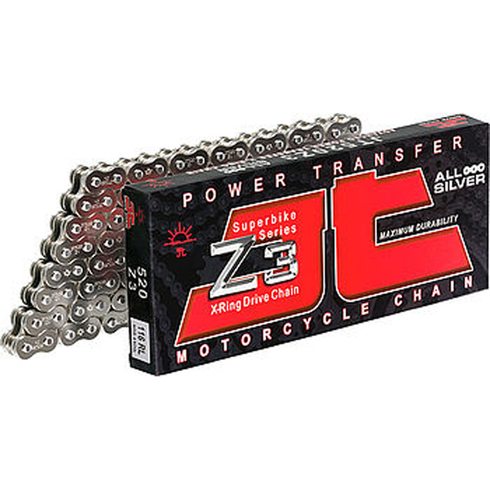JT 525 Z3 Heavy Duty Expert Series X-Ring Sealed Drive Chain 112 Links Steel