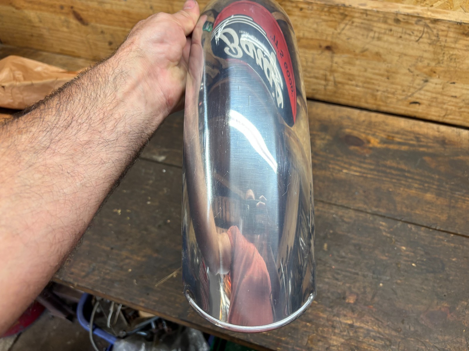 NOS Wassell Aluminum Fender Alloy Vintage 4″ BSA Triumph Harley Flat Track