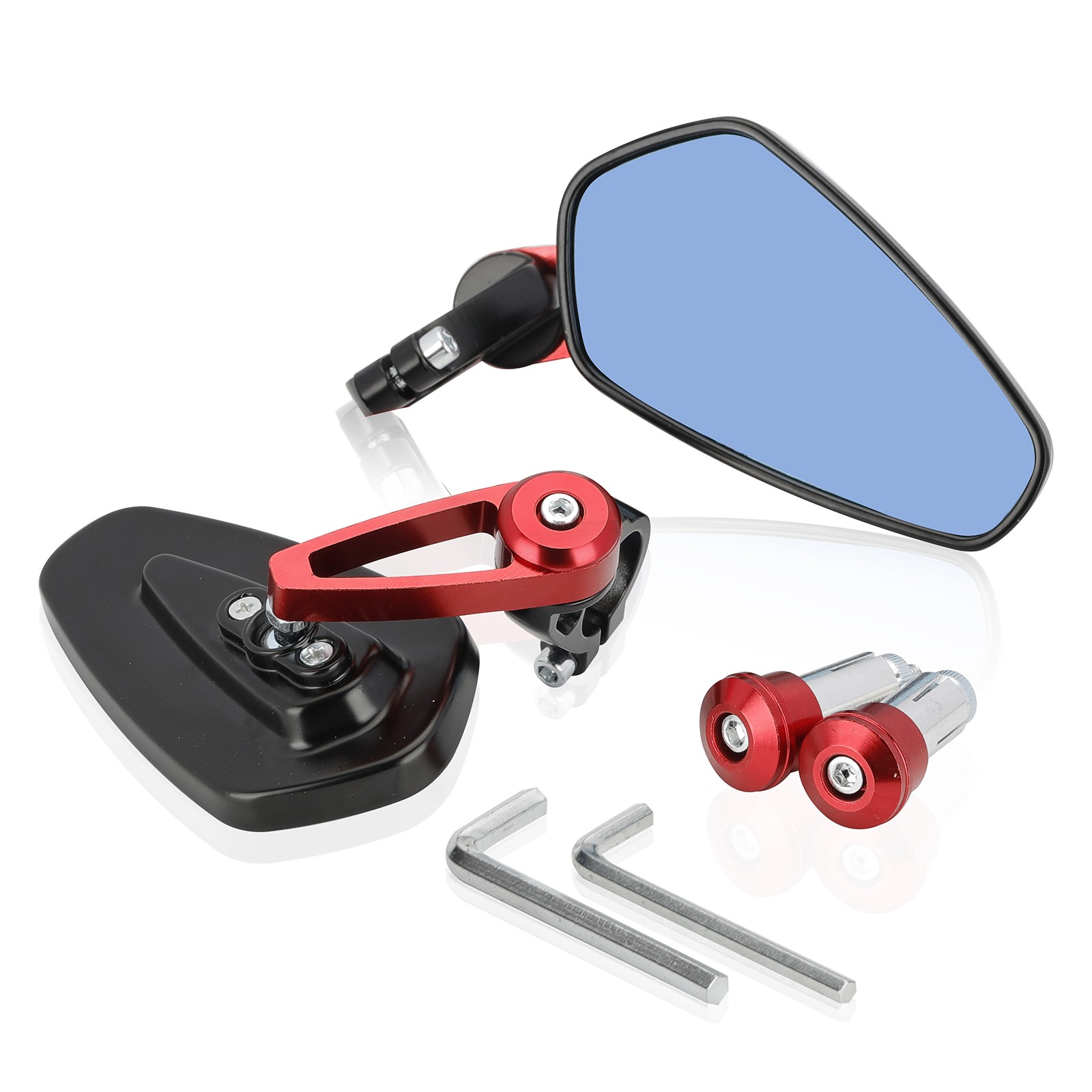 7/8″ Motorcycle Bar End Mirrors For Honda Grom Monkey 125 Navi Kawasaki Z125 Pro