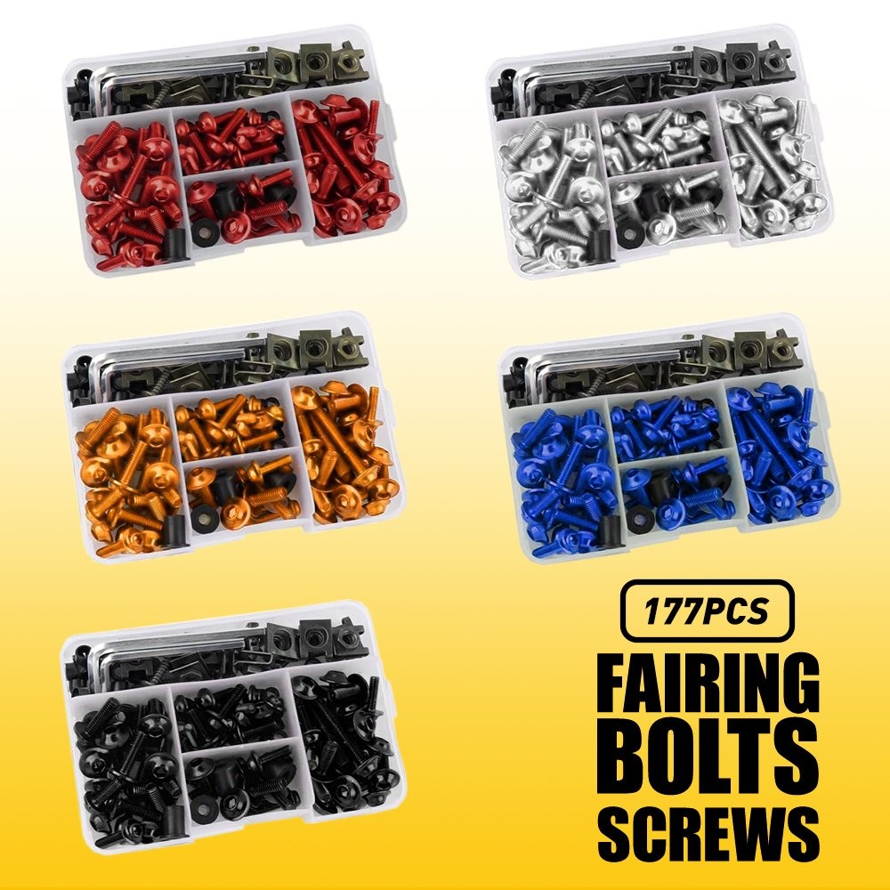 177PCS Fairing Bodywork Kit Bolt Set Screws For CBR600RR Honda 1000RR CBR1100XX