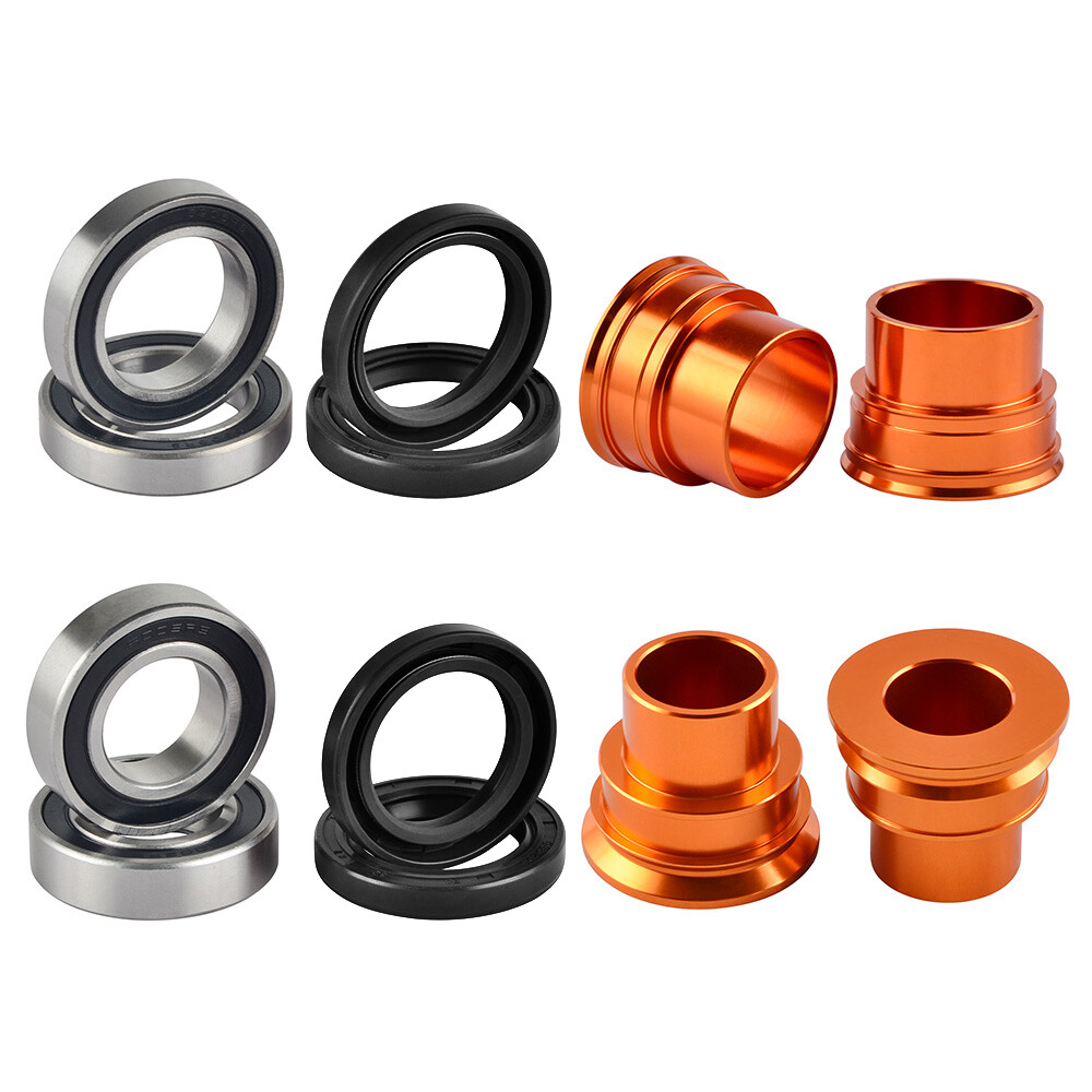 Front & Rear Wheel Spacer Bearing Seal Kit For KTM 125 200 250 300 EXC 2003-2015