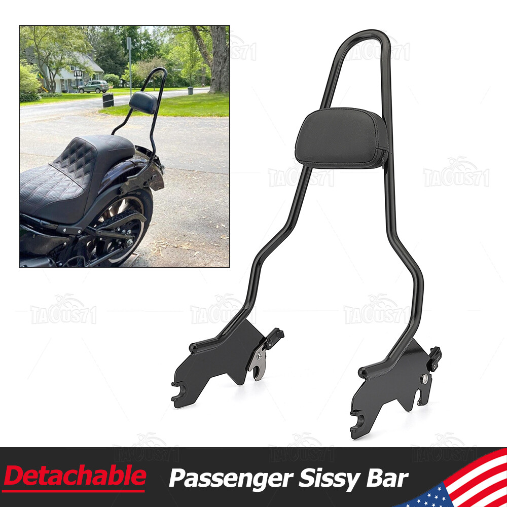 Detachable Tall Sissy Bar Backrest Pad For Harley 2022-2023 Low Rider ST FXLRST