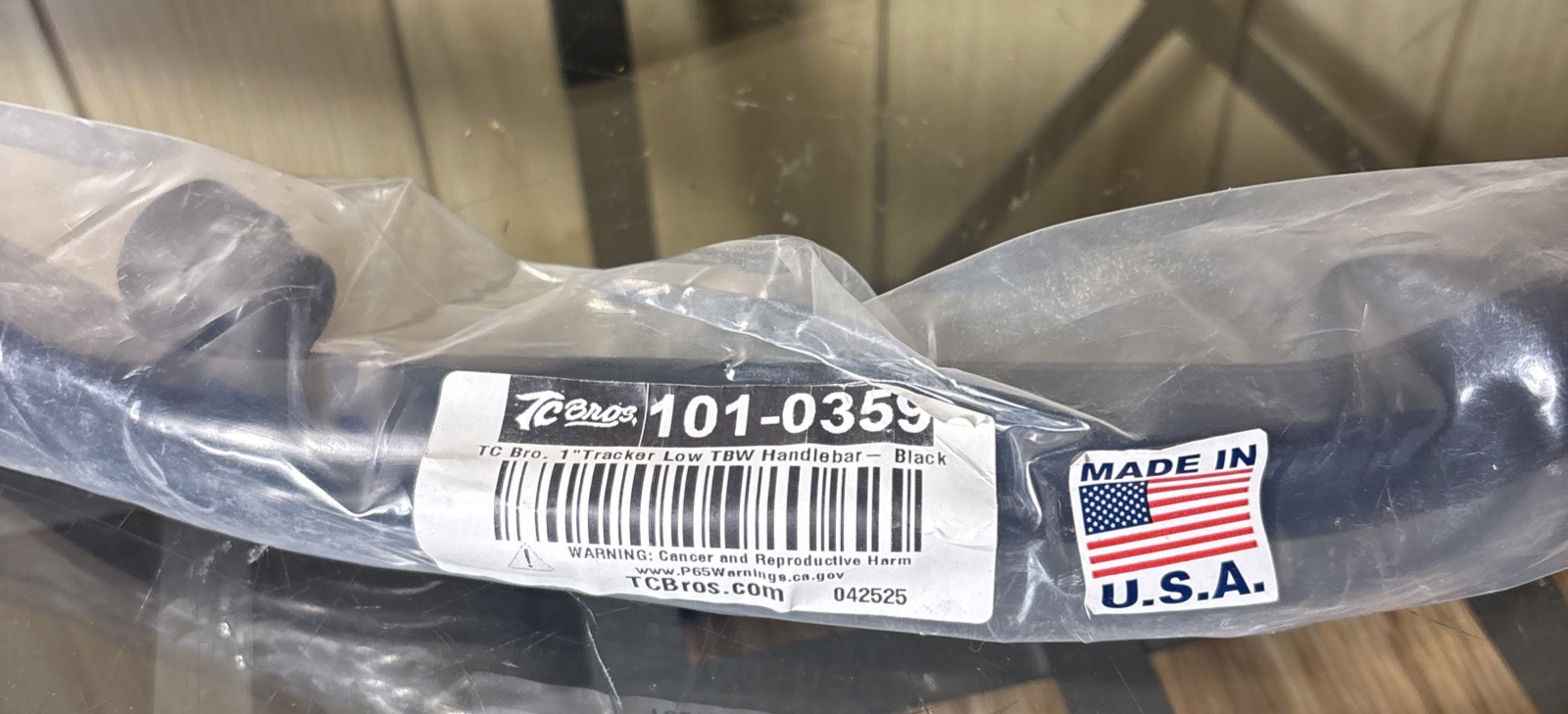 TC Bros 1” Tracker Low TBW Handlebar Black 101-0359