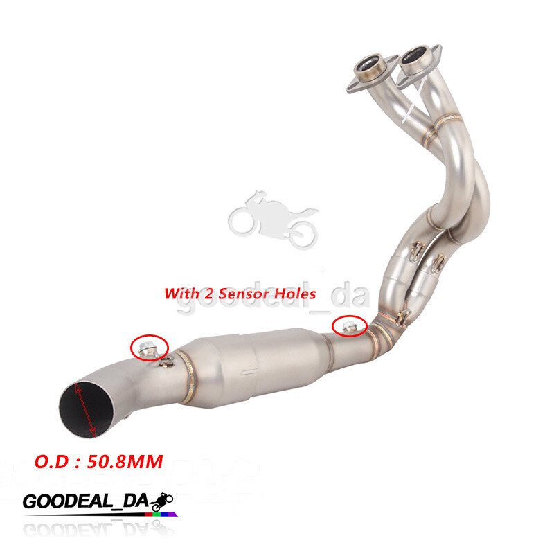 For Kawasaki Z650 Ninja 650 2023-25 Full Exhaust Header Pipe 51mm Carbon Muffler