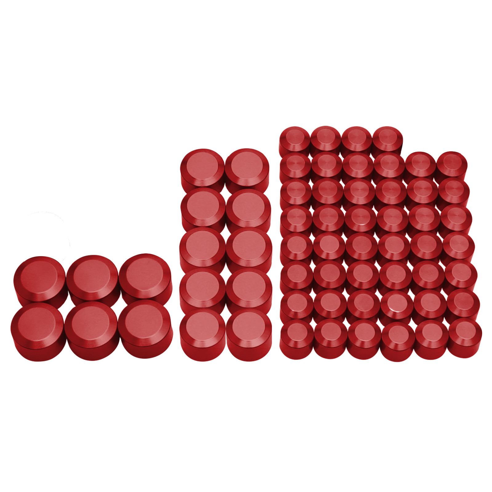 62X Engine Bolt Caps Cover Red For Harley Touring Road King Street Glide 17-2026