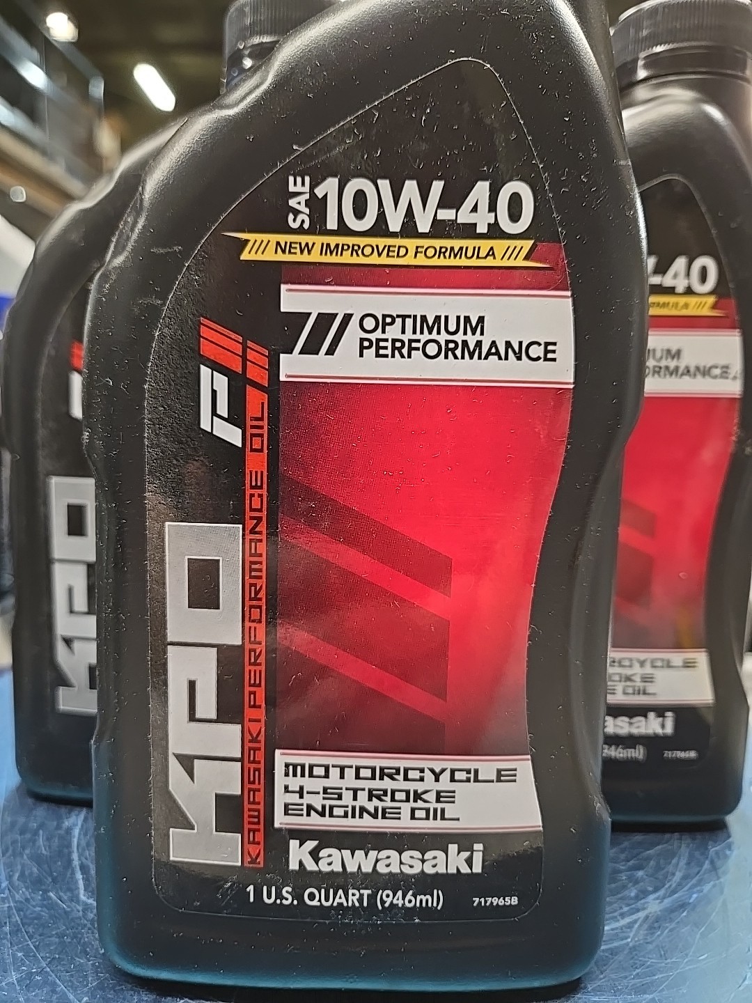Kawasaki KPO SAE 10W-40 Motorcycle 4-Stroke Engine Oil (K61021-101-01Q)- 5 PACK
