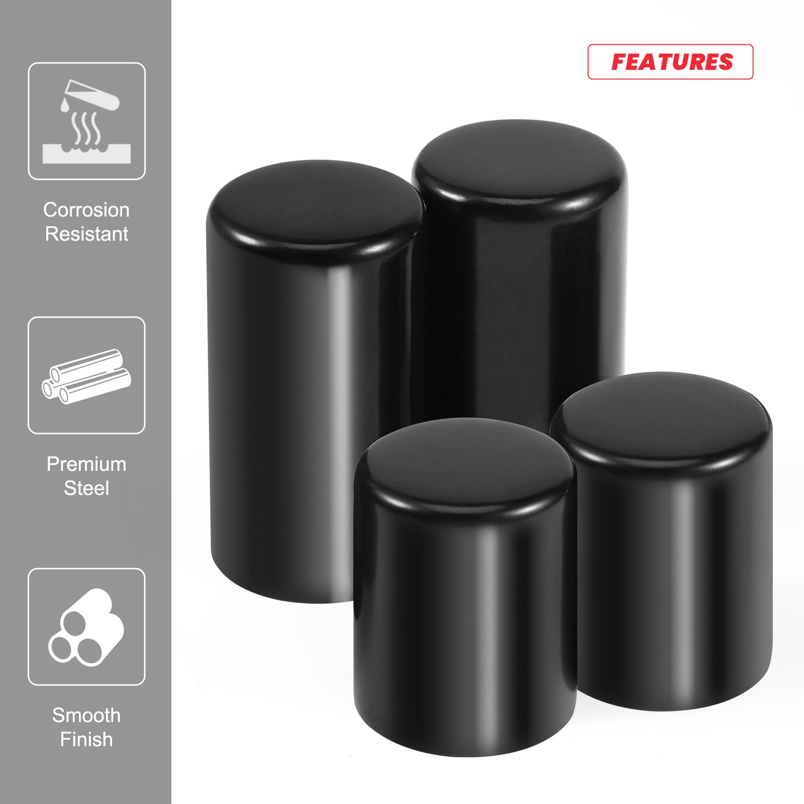 4X Docking Hardware Kit Magnet Cover Caps for Harley Touring Road King 2009-2026