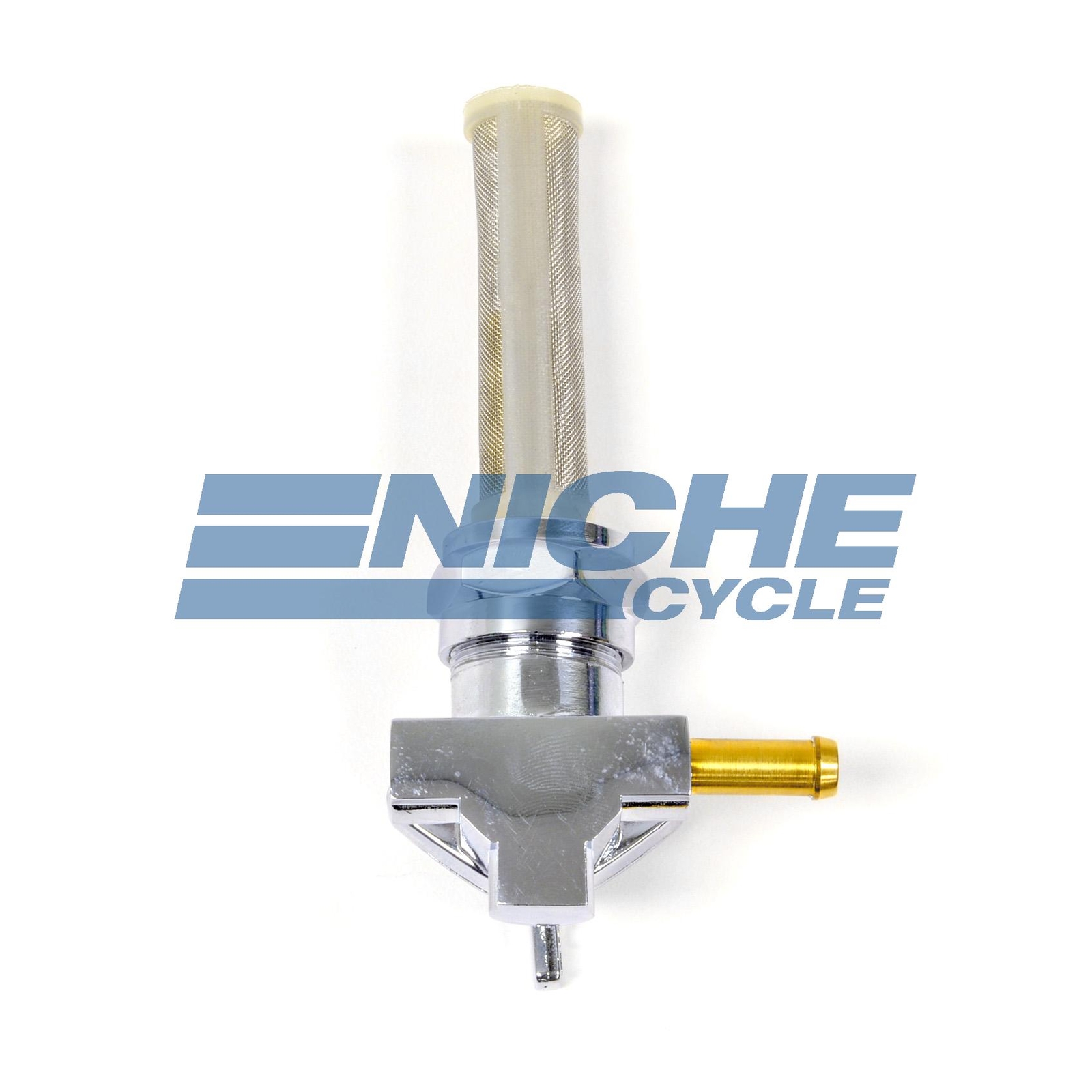 90-Left Chrome Thread-On 22mm On,Reserve Fuel Valve Petcock 5/16″ 62129-75