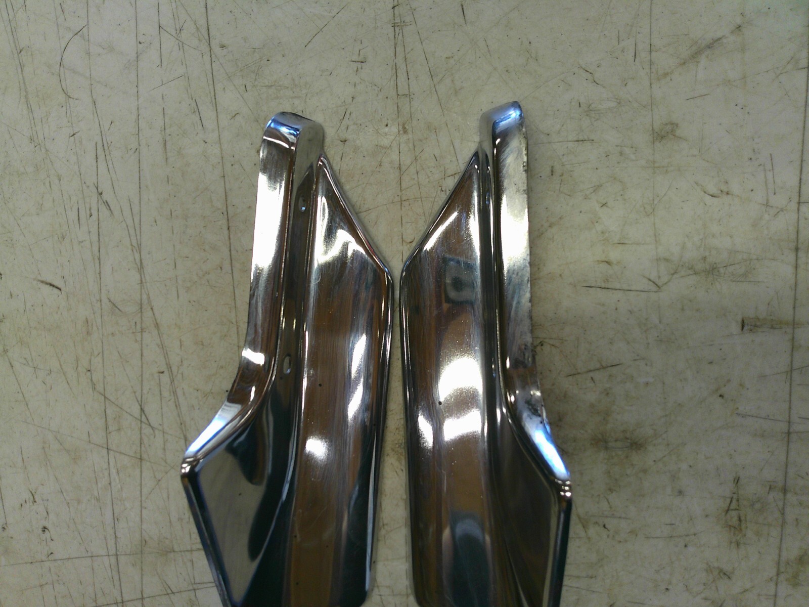 2004-2007 Triumph rocket 3 left right front fork chrome cover trim