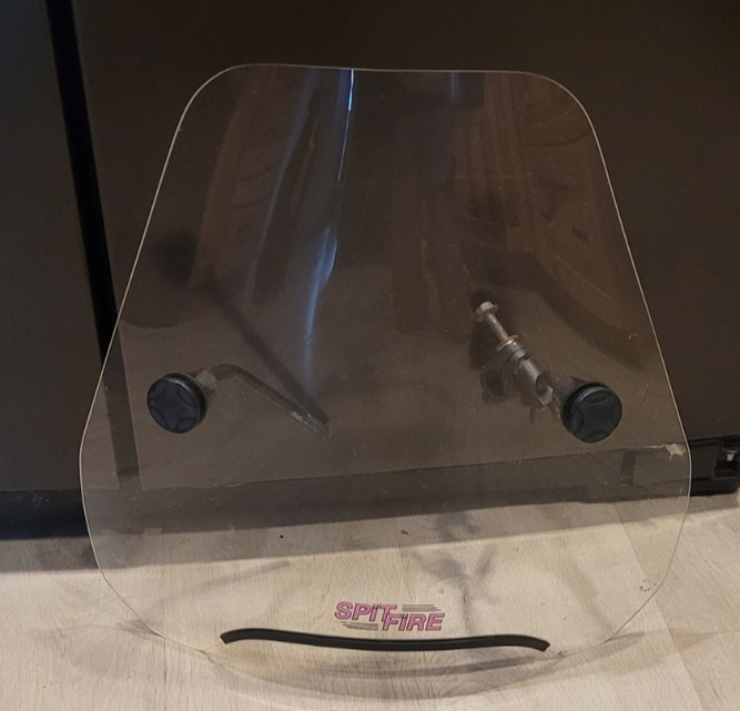 National Cycle Spitfire 15 In Motorcycle Windshield Clear Acrylic Windscreen
