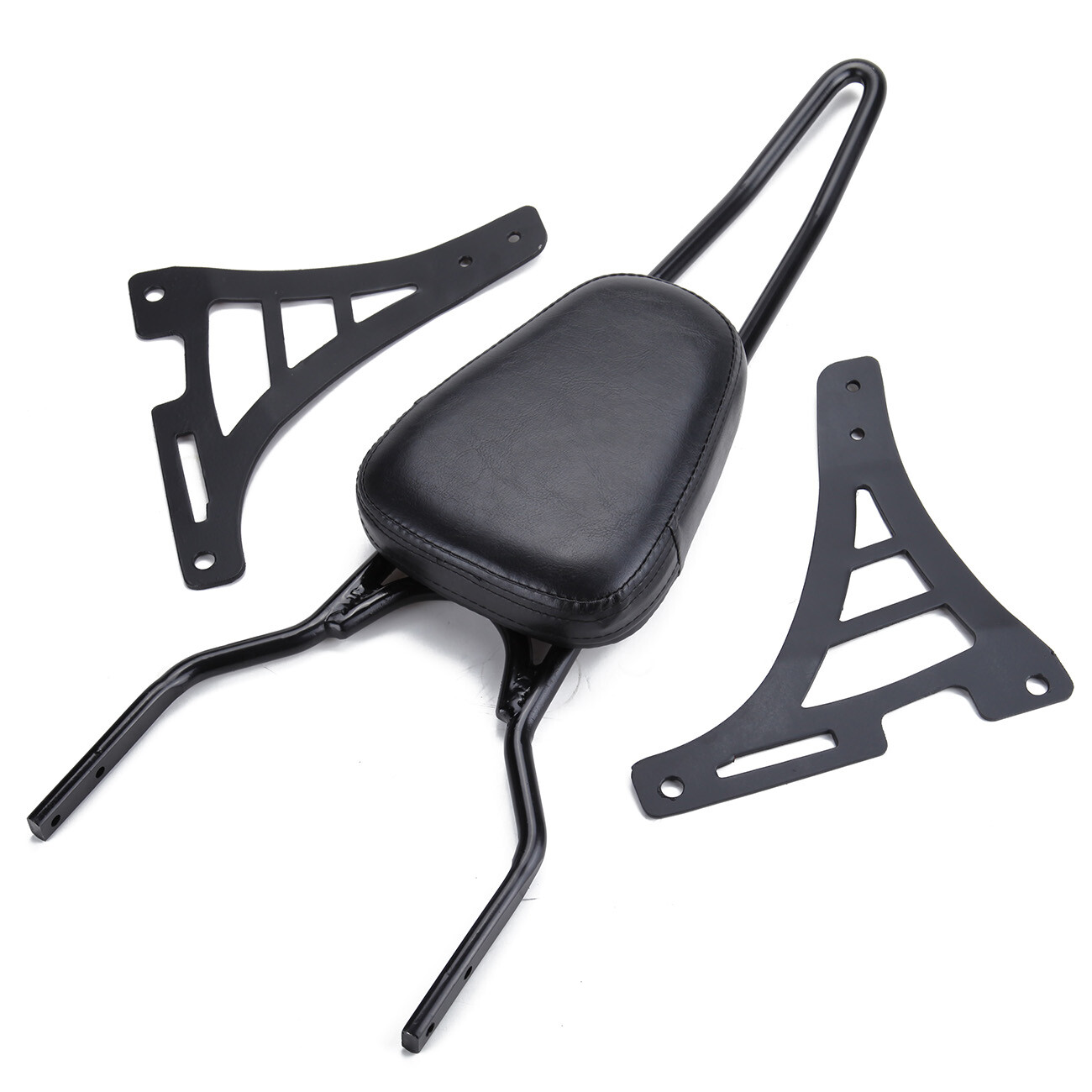 Passenger Backrest Sissy Bar w/ Pad Fit For Harley Sportster XL883 XL1200 2004+