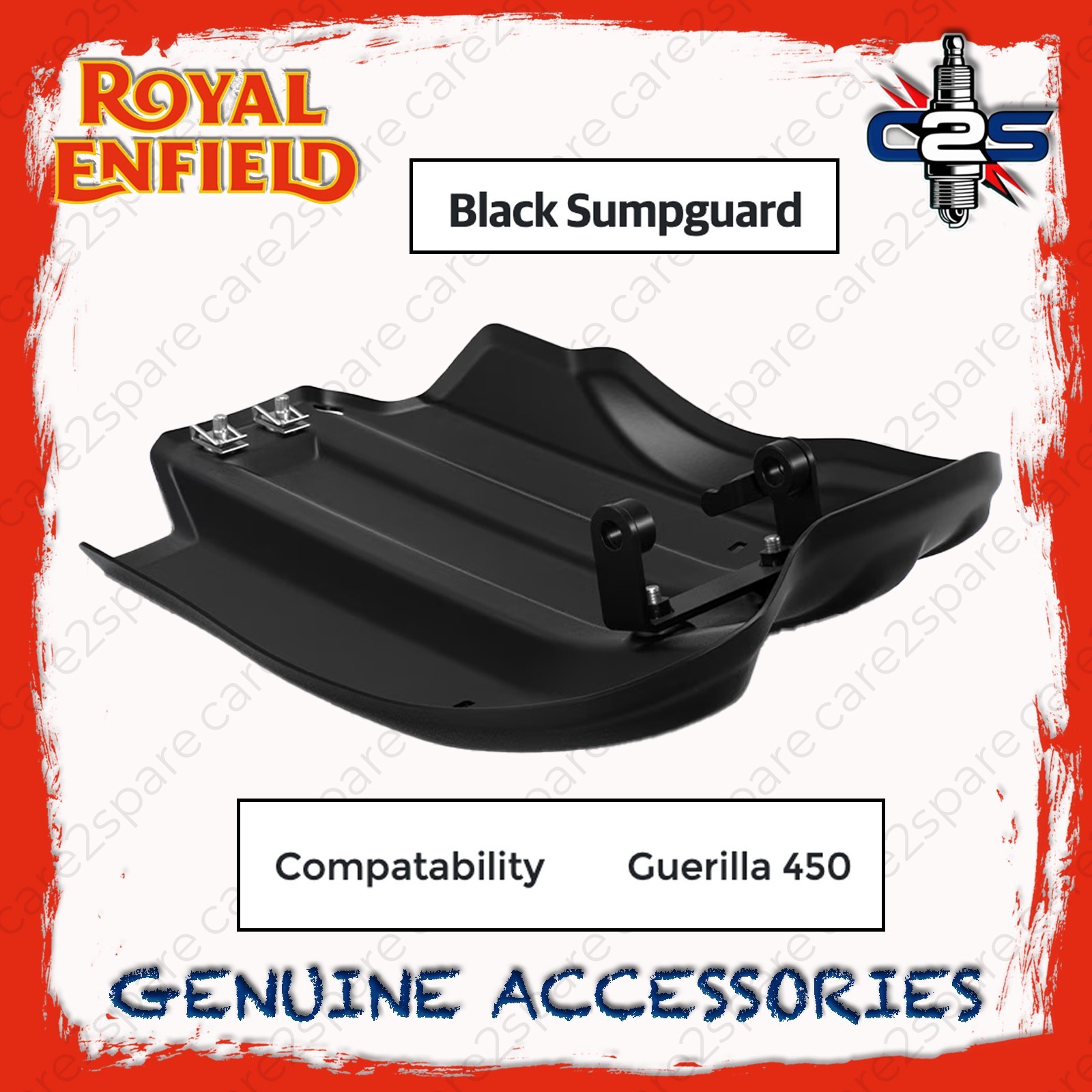 Genuine Black Sumpguard for Royal Enfield Guerilla 450 KXA00491