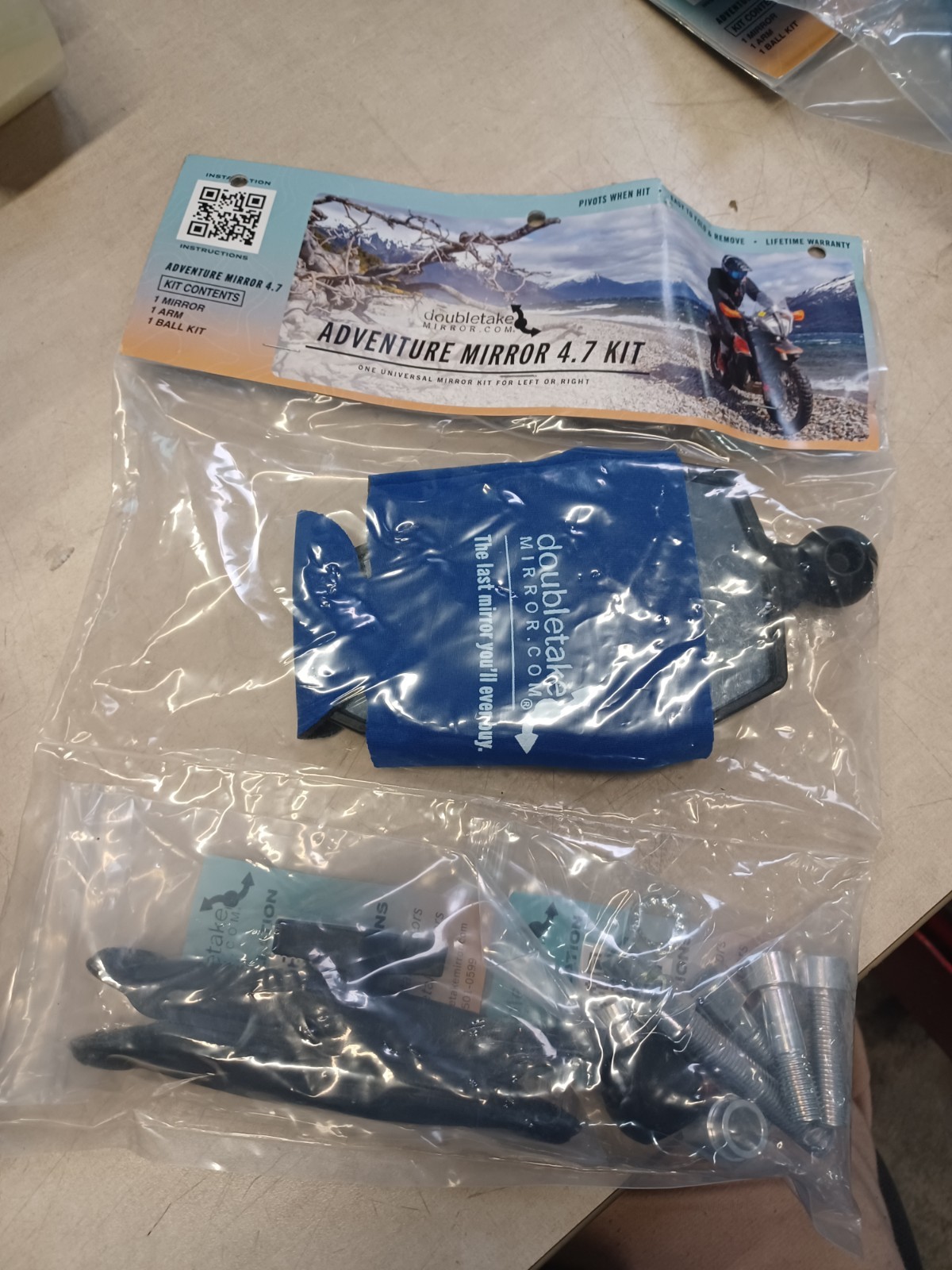 SEALED Adventure Mirror Kit 4.7″ DoubleTake