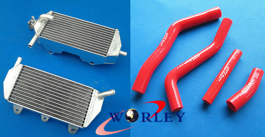 ALluminum Radiator YZF450 YZ450F 2010 2011 10 11 for YAMAHA + Red Silicone Hose