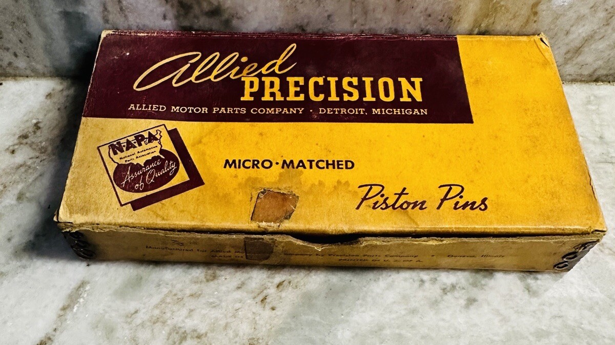 Allied Precision Piston Pins PP 40 K-2 6pc .005. Rusted.