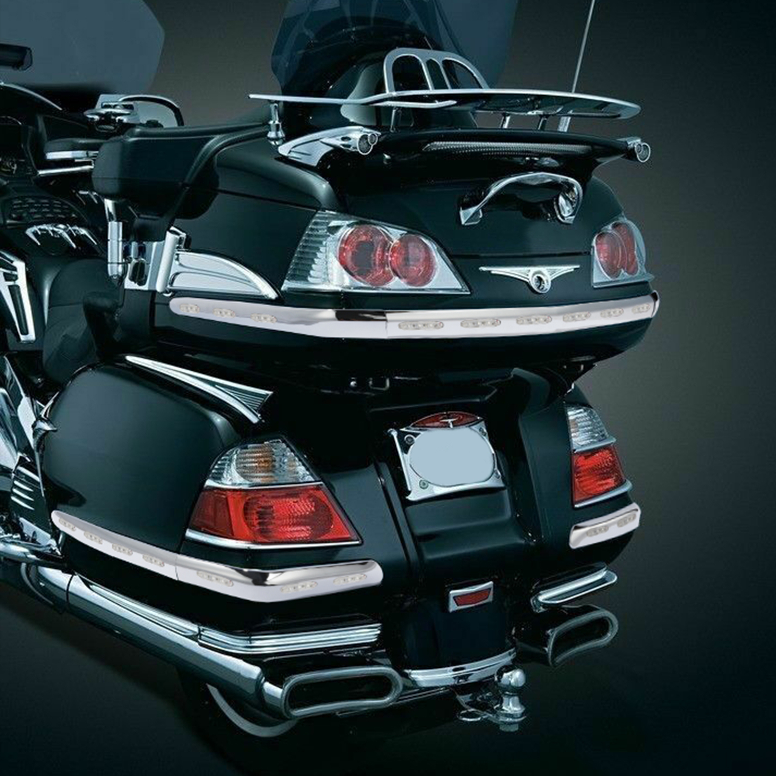 Trunk & Saddlebags Decoration Trim LED Light Fit for Honda Goldwing GL1800 01-11