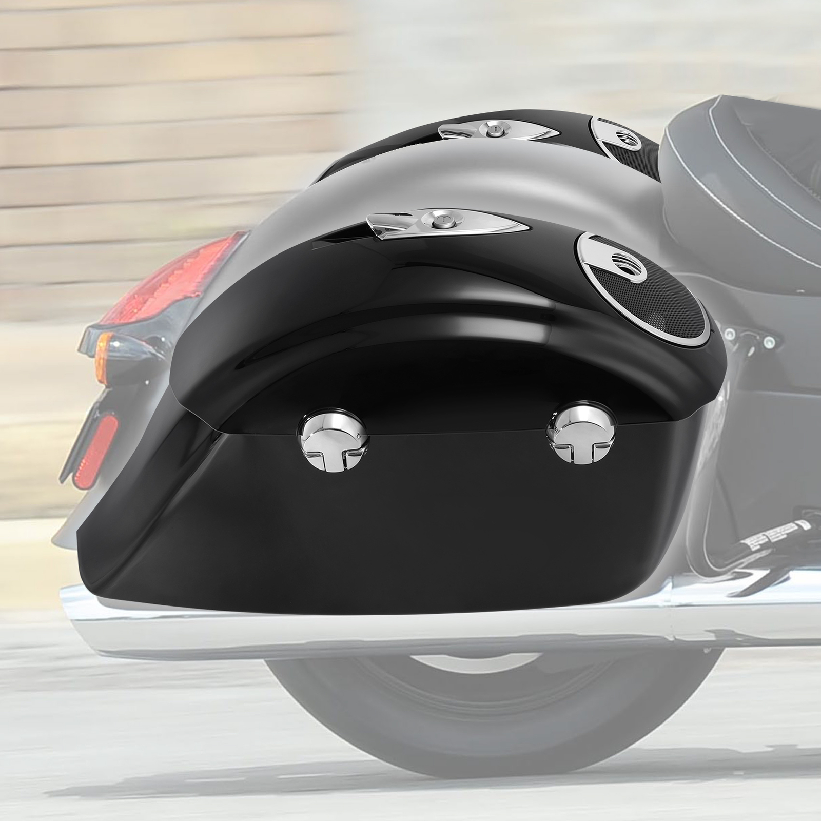 Hard Saddlebag Electronic Latch Audio Lid For Indian Springfield Dark Horse18-19
