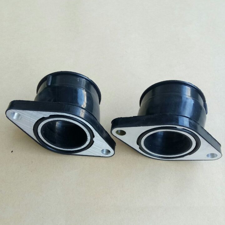 Rubber Carb Carburetor Intake Flange Boot Set for Yamaha XT550 1982 1983