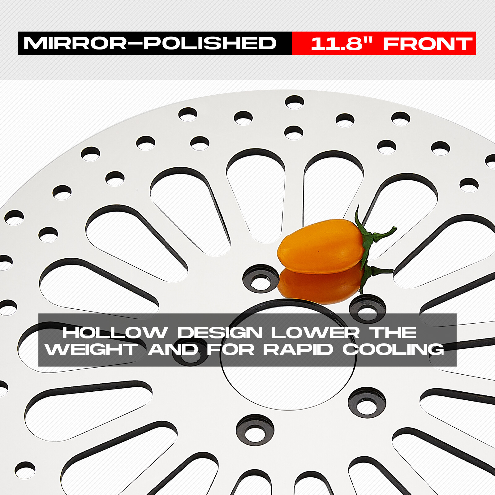 11.8″ Front Brake Rotor Polished For Harley Touring Electra Glide Road King 2008