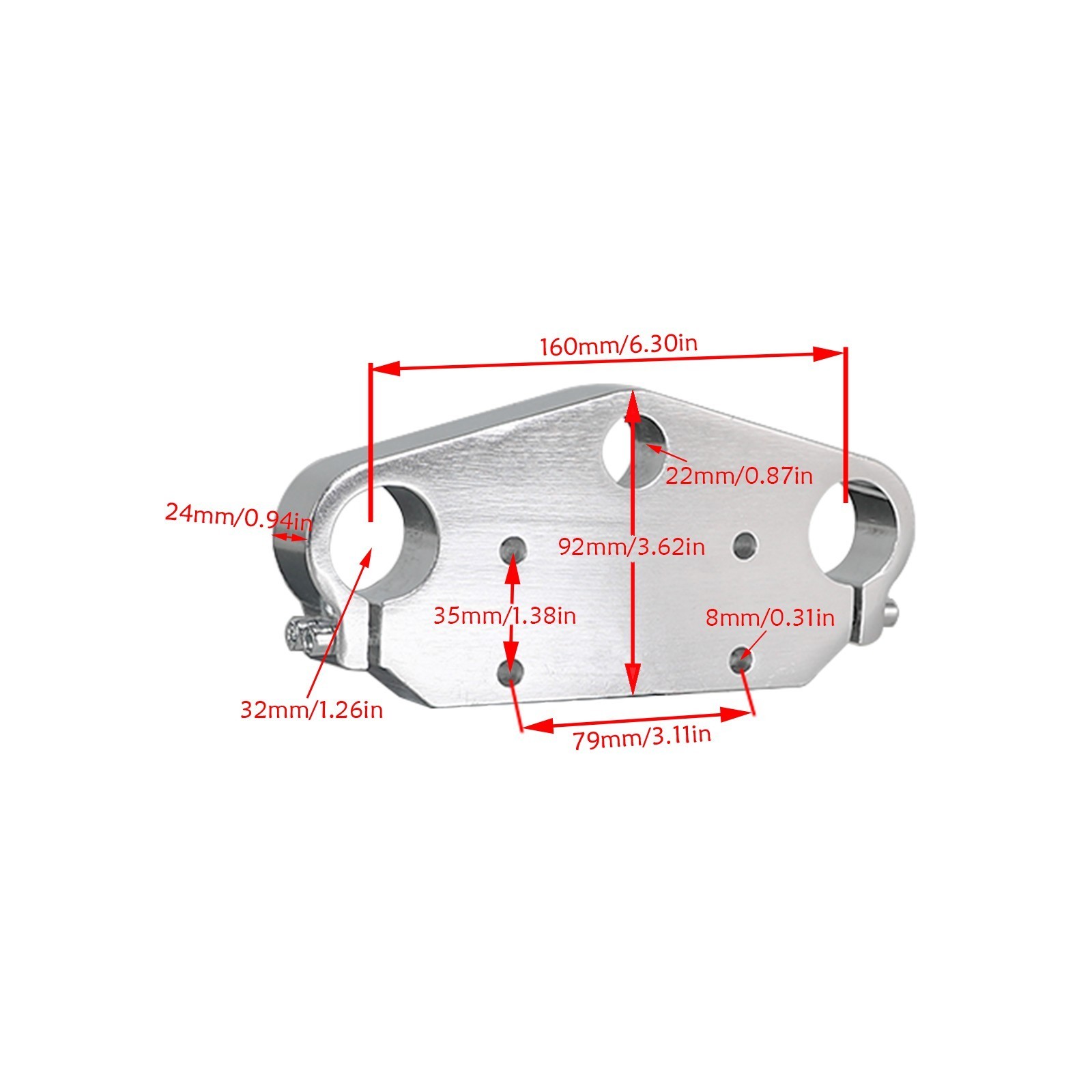 33mm Top Triple Tree Mount Clamp Replacement For Front Forks Dirt Bike 50cc-125