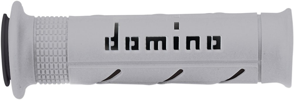 DOMINO Grey/Black XM2 Grips Pair for Sport Street Bike Motorcycles A25041C4052