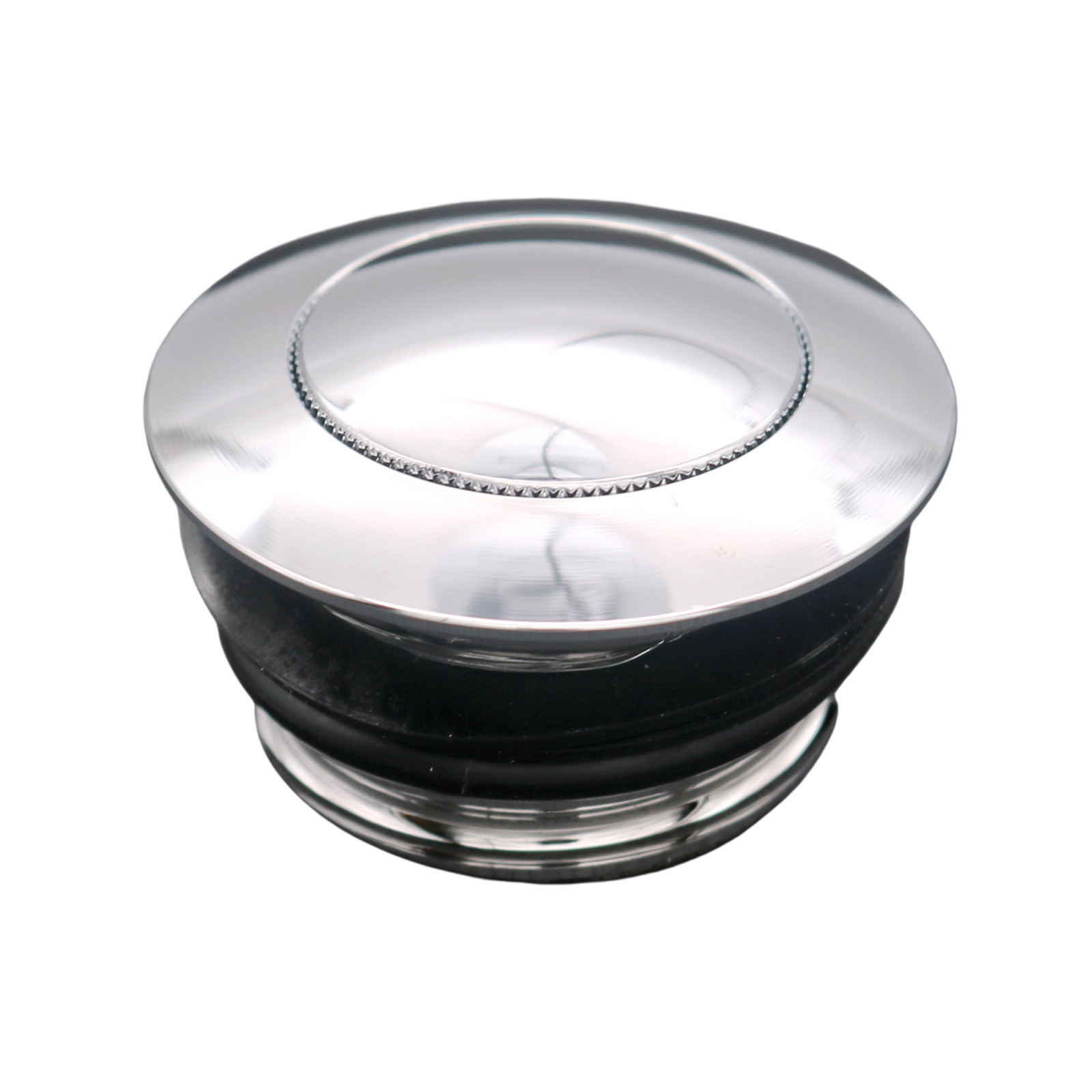Chrome Pop-Up Fuel Tank Gas Cap Cover For Harley Dyna Electra Glide Road King
