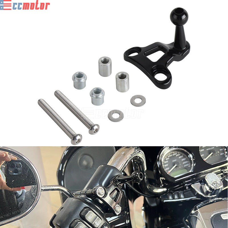 Phone Carrier Mount Holder Lock Stand Brackets For Harley Road Glide 2015-2023