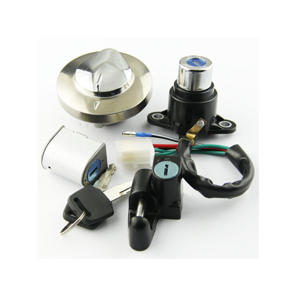 Lock Set Ignition Switch Fuel Gas Tank Cap for Honda VT750 Shadow 750 1997-2007