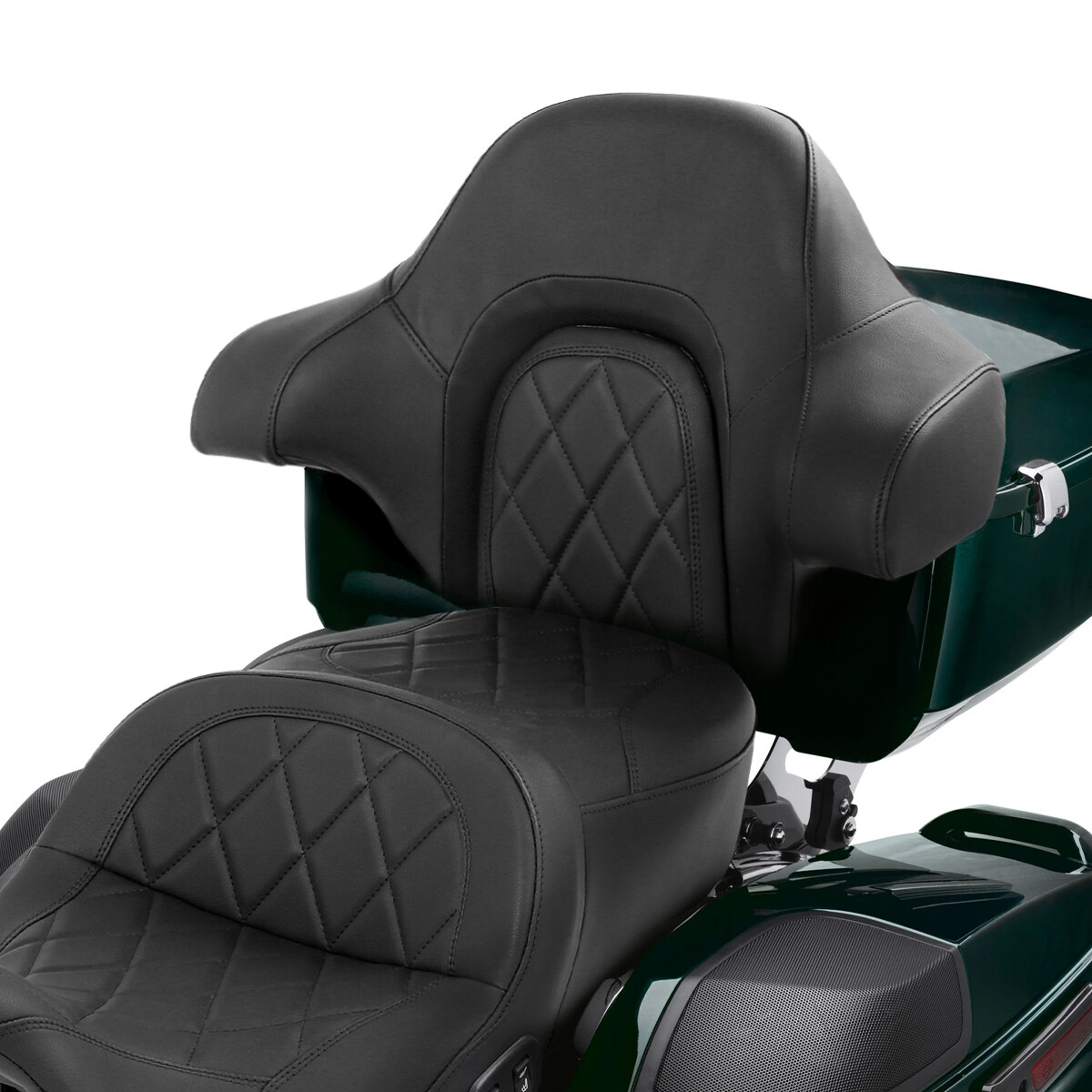 Wrap Around King Passenger Backrest Pad Fit For Harley Touring Glide 2014-2023