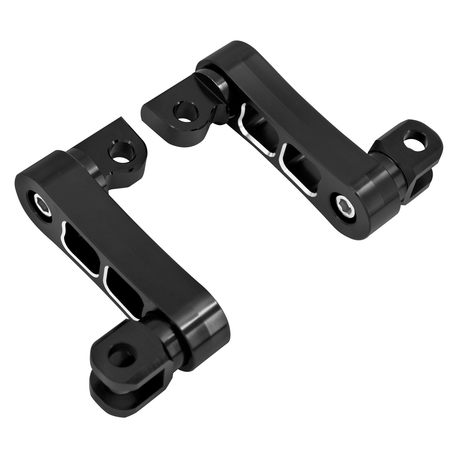 CNC Aluminum Foot Pegs Male Mount Extensions For Harley Touring Dyna Sportster