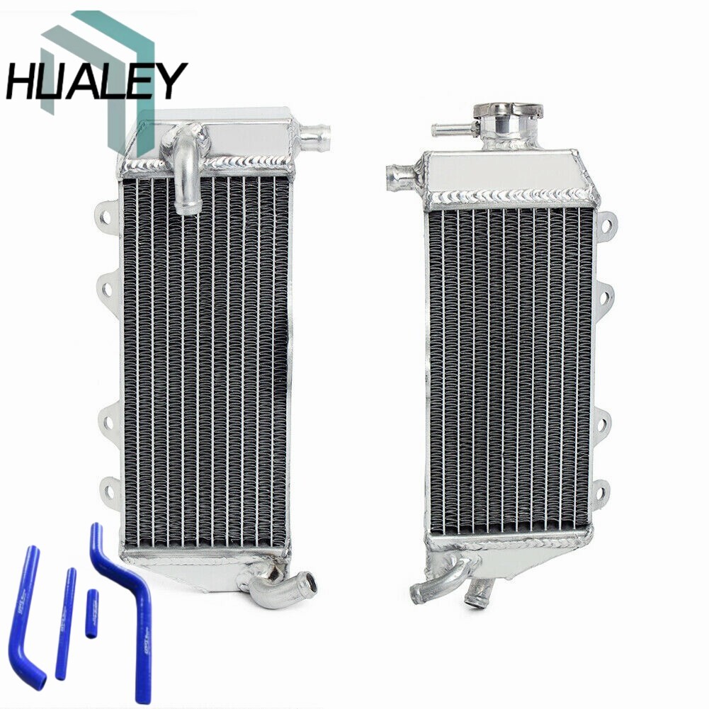 Aluminum Radiator&Blue Hose For 2002 2003 2004 Yamaha YZ125 YZ 125