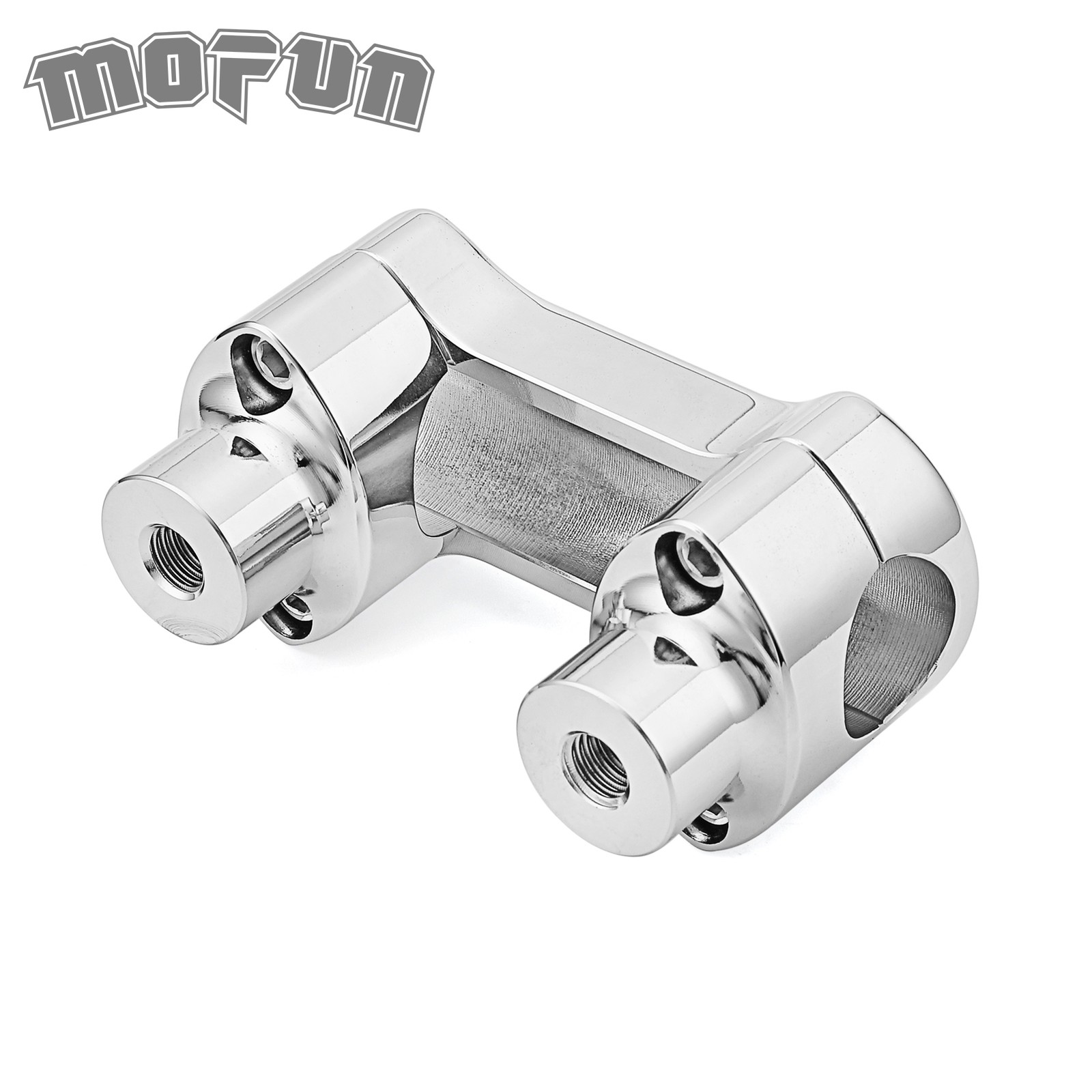 1.25” Clamp CNC billet 6061 Chrome 2” Handlebar Risers For Harley Dyna Softail