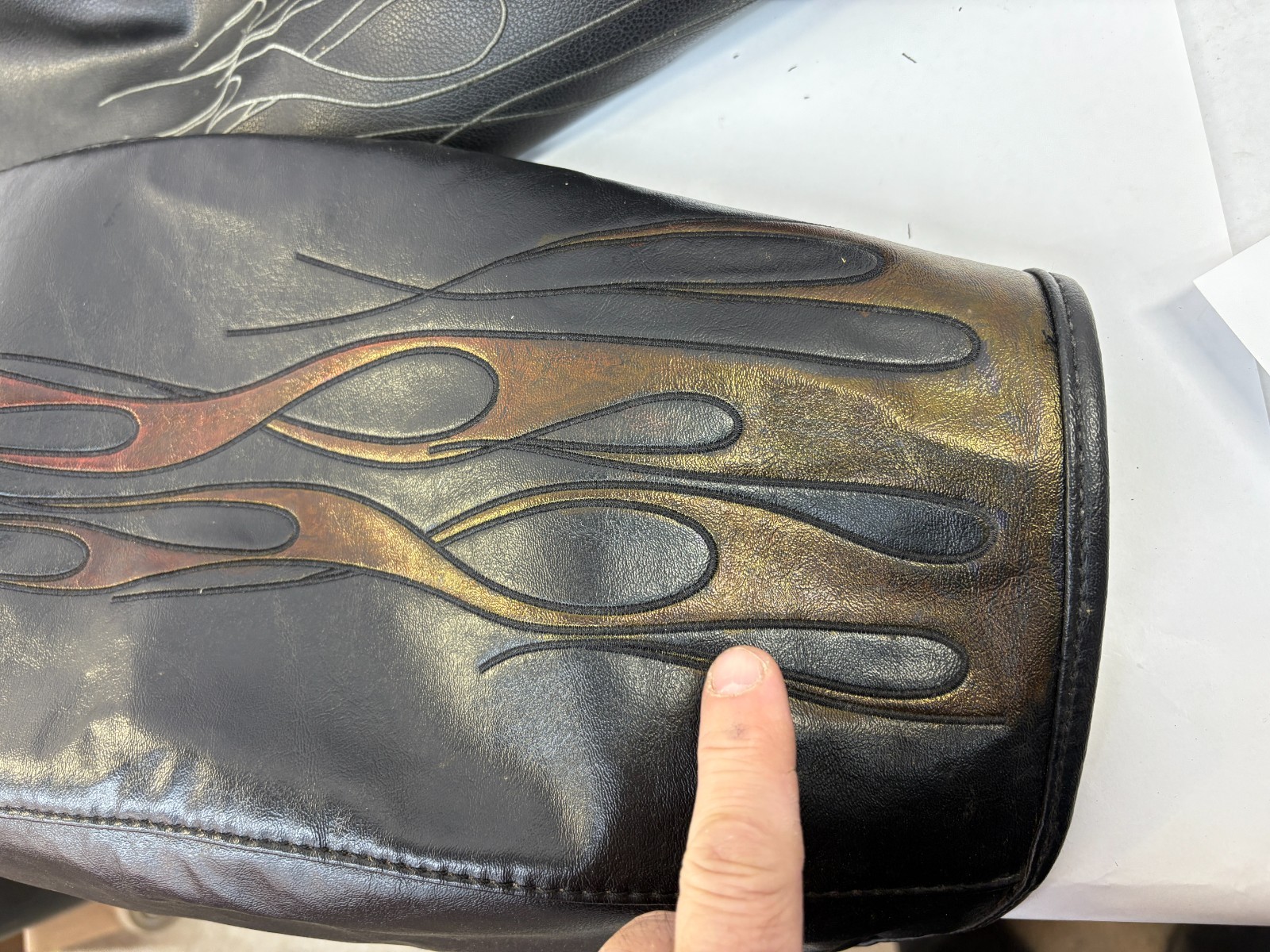 Harley Saddlemen Tattoo Flame Trike fender protective covers bras LooK