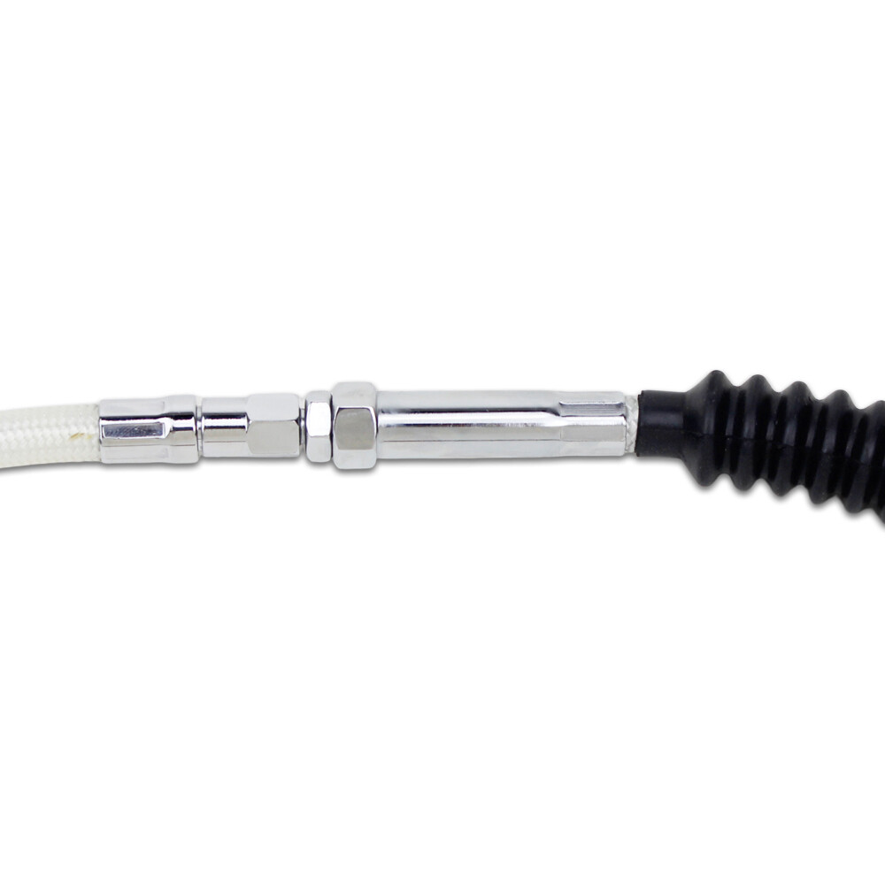 66 9/10″ 170cm White Braided Clutch Cable for Harley Dyna Softail Fat Bob FXD/I