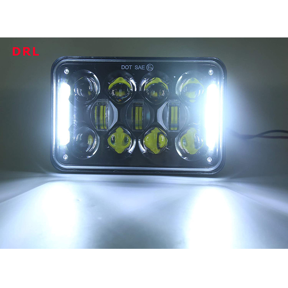 4×6″ Square LED Headlight Hi/Lo Beam w/ DRL For Suzuki DRZ400SM DRZ400S DRZ400E