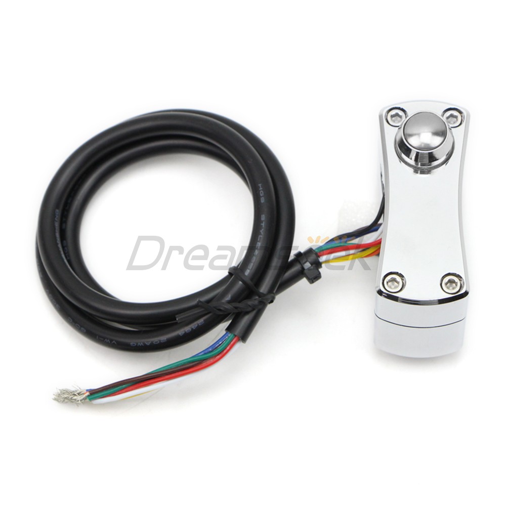 1” Handlebar Control Switch Button Horn Turn Signal Universal for Harley Chrome