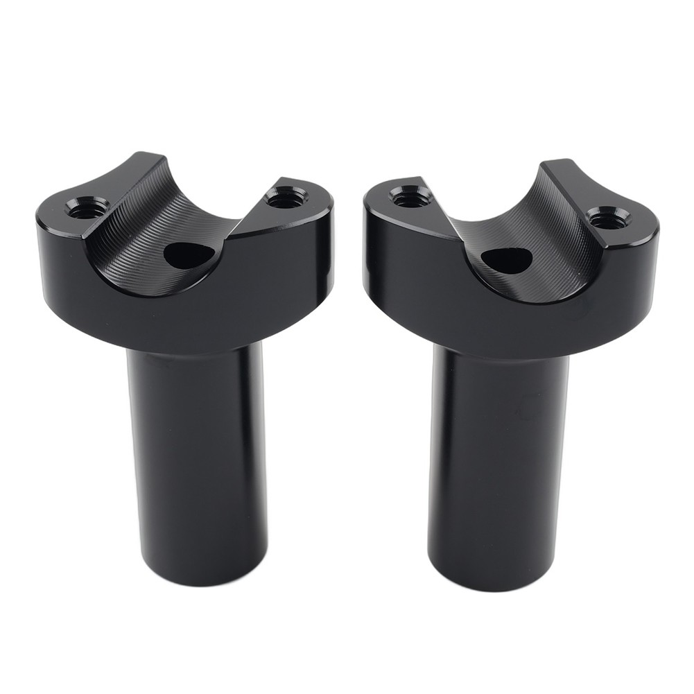 3.5″ Straight Handlebar Risers Black For Harley 1″ Bar Dyna Sportster Softail